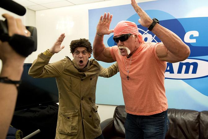 Adam with wrestling icon Hulk Hogan