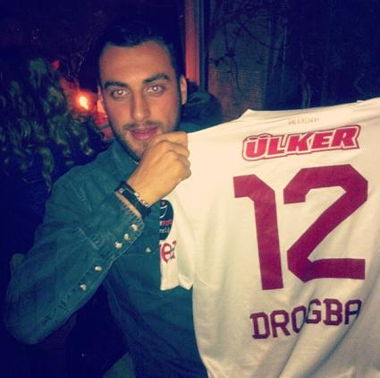 After competing for Eskişehirspor in 2013 against Galatasaray's Didier Drogba, a player he greatly admires.